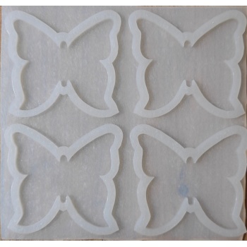 Kelebek Şekilli Epoksi Kalıbı 4lü Kod: 1254 (inci)