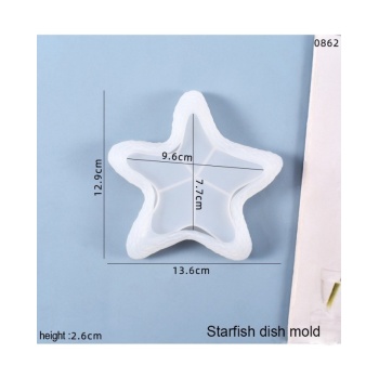 Deniz Yıldızı Kase Epoksi ve Beton Silikon Kalıp - Kod: 1004D