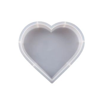 Dekoratif Silikon Kalıp Epoksi Döküm Kalıbı kalp Kod:1040