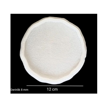 5 Adet 12cm - Kavisli Yuvarlak Bardak Altı Kalıbı- Snt B103inci