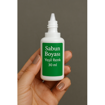 1 adet Sabun Boyası veya Renklendirici - Yeşil - 30 ml