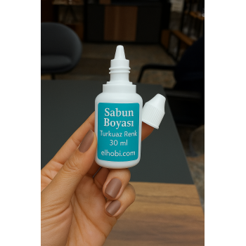 1 adet Sabun Boyası veya Renklendirici - Turkuaz - 30 ml