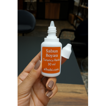 1 Adet Sabun Boyası veya Renklendirici - Turuncu - 30 ml