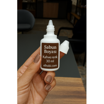 1 adet Sabun Boyası veya Renklendirici - Kahve - 30 ML