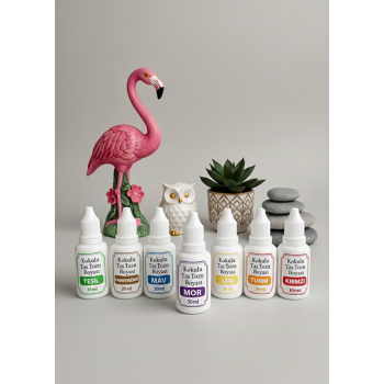 7 Renk Kokulu Taş Tozu Boyası - 30 ML x 7 adet