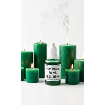 Sıvı Mum Boyası - Yeşil - 30 ml