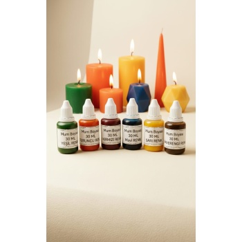 6 x 30 ML Sıvı Mum Boyası
