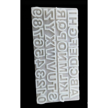 Alfabetik ve Sayısal Silikon Harf ve Rakam Kalıbı - SntH167 (inci)