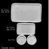 Dikdörtgen Tepsi, Sunum,Bardak Altlığı Seti- Hobi Silikon Kalıbı- Kod:inci
