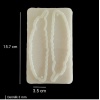 15,7cm x 3,5cm - İkili Tüy Hobi Silikon Kalıp - Kod: 1231 (inci)