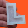 Tekli Harf Epoksi Reçine Kalıbı - L SNTH168 (inci)