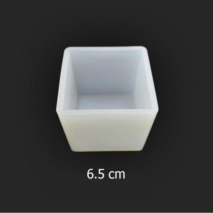 Küp Reçine Epoksi  Silikon Kalıp - Büyük - 6,5a 6,5cm- Kod:239