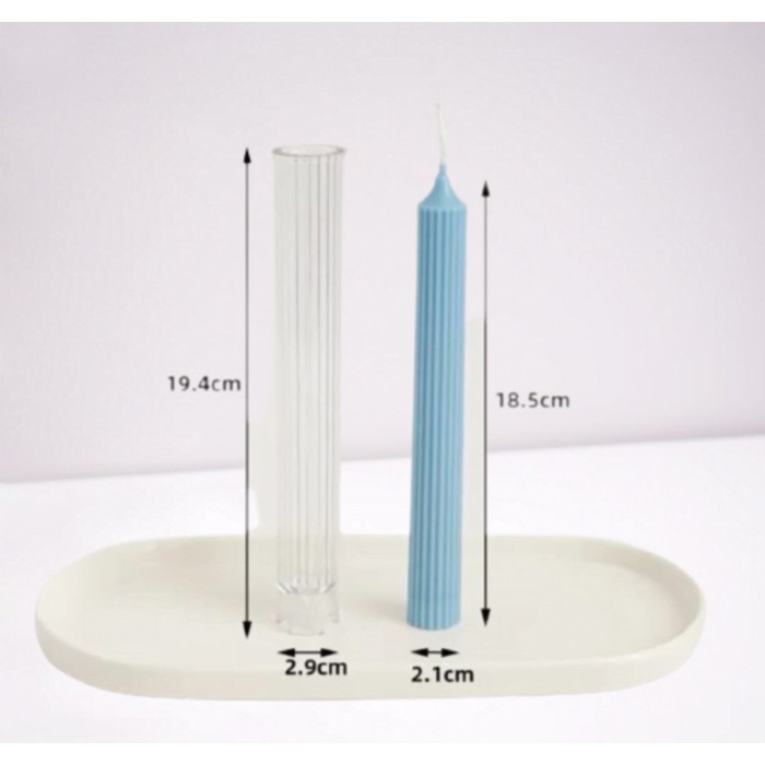 Uzun Yuvarlak Mika  Mum Kalıbı -Mika Model: