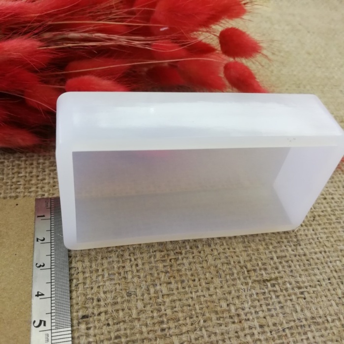 Dikdörtgen Reçine Epoksi,Mum,Sabun ve Beton Kalıbı 8 cm -Kod:58