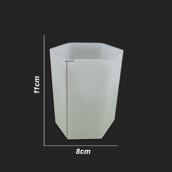 Bardak Reçine Epoksi ve Beton Kalıbı - Altıgen -Kod:929