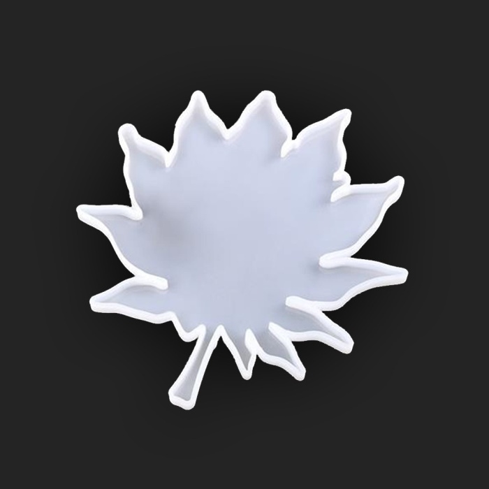 Yaprak Reçine Epoksi ve Beton Kalıbı - Bardak Altı -Kod:178