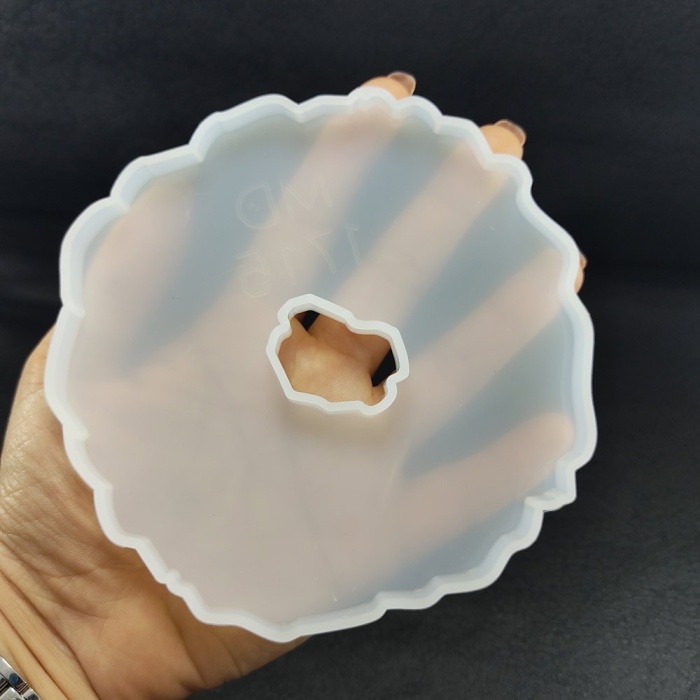 Kenar Dalgalı bardak altlığı Reçine Epoksi Kalıp -Kod:252