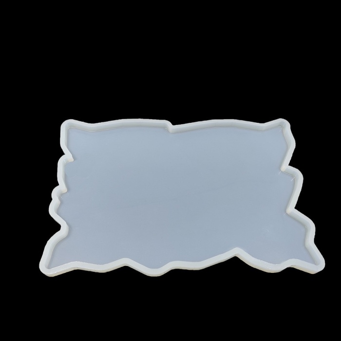 Dalgalı Dikdörtgen Tepsi  Epoksi Silikon Kalıp - T8