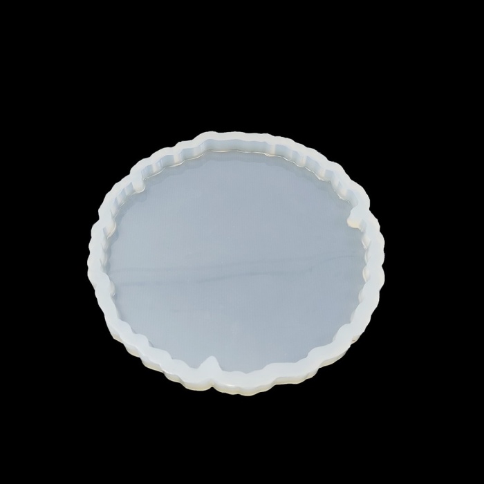 Tırtıklı Yuvarlak Bardak Altı Reçine Epoksi Kalıp - B1