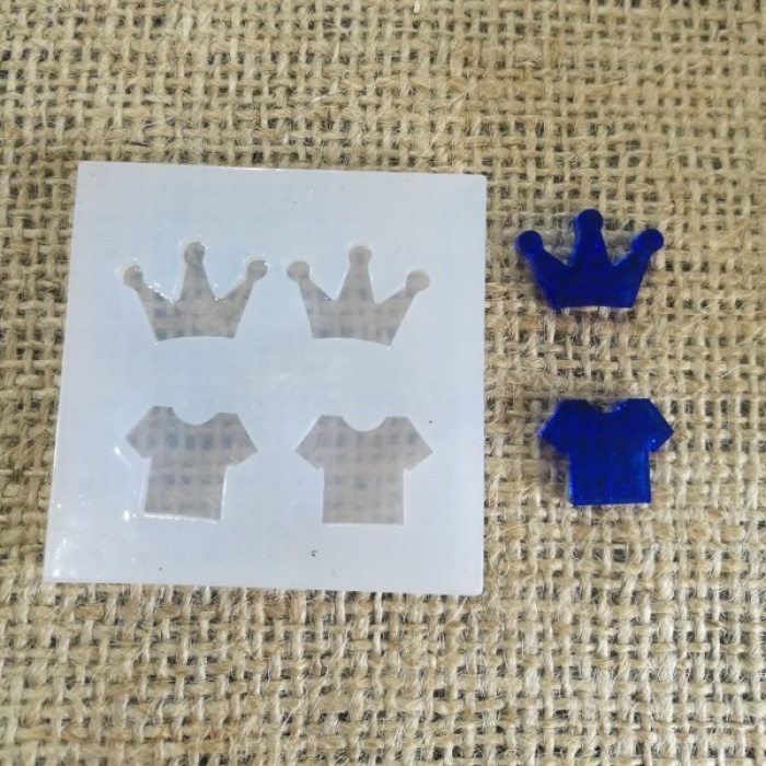 Kolye Reçine Epoksi Kalıp Taç Elbise  -Kod:145