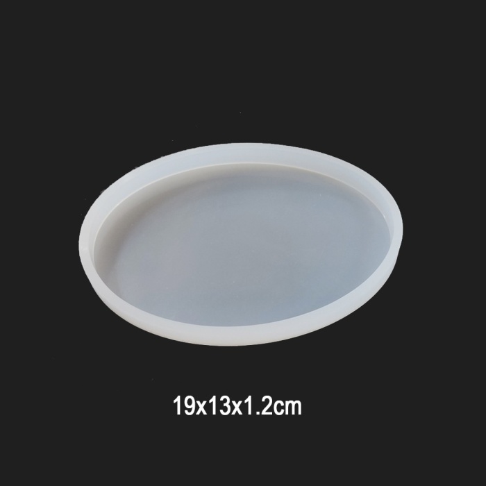 Büyük Oval Reçine Epoksi Kalıp - Bardak Altı - Kod:182