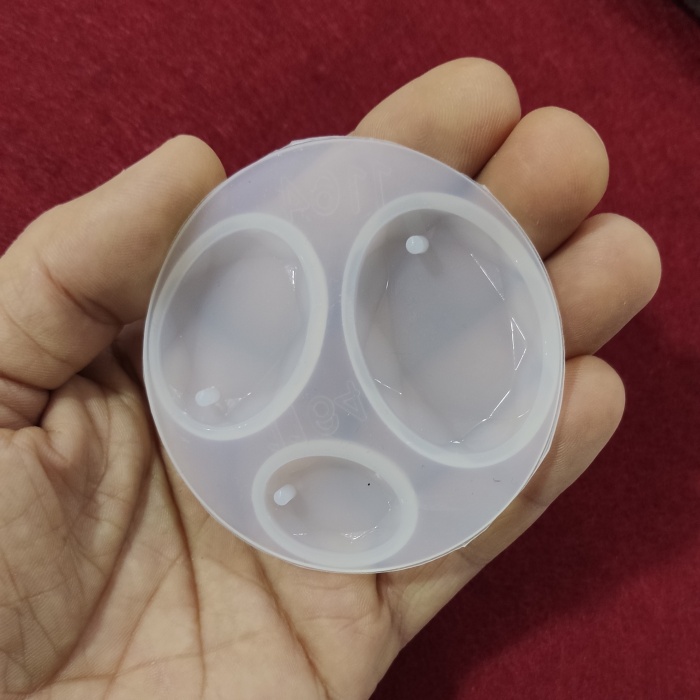 Oval Damla  Reçine Epoksi Takı ve Sabun Kalıbı - Kod:04