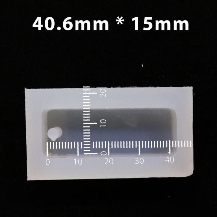 Reçine Epoksi Kalıp - delikli Dikdörtgen - E19