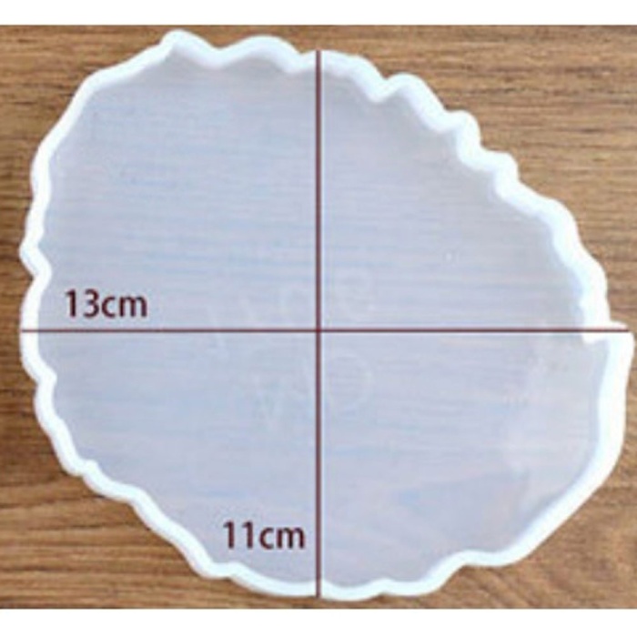 Elips Bardak Altlığı Reçine ve Beton Silikon Kalıbı -Kod:250