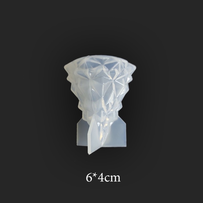 Kristal Taş Reçine Epoksi, Sabun ve Mum Kalıbı 6 x 4 cm -Kod:84