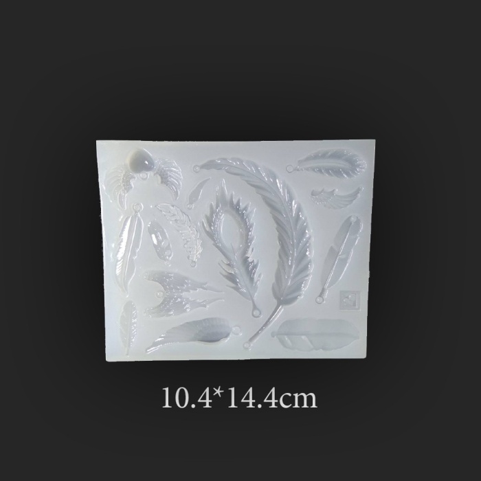 Reçine Epoksi ve Sabun Mini Yapraklar Kalıbı - Kod:104