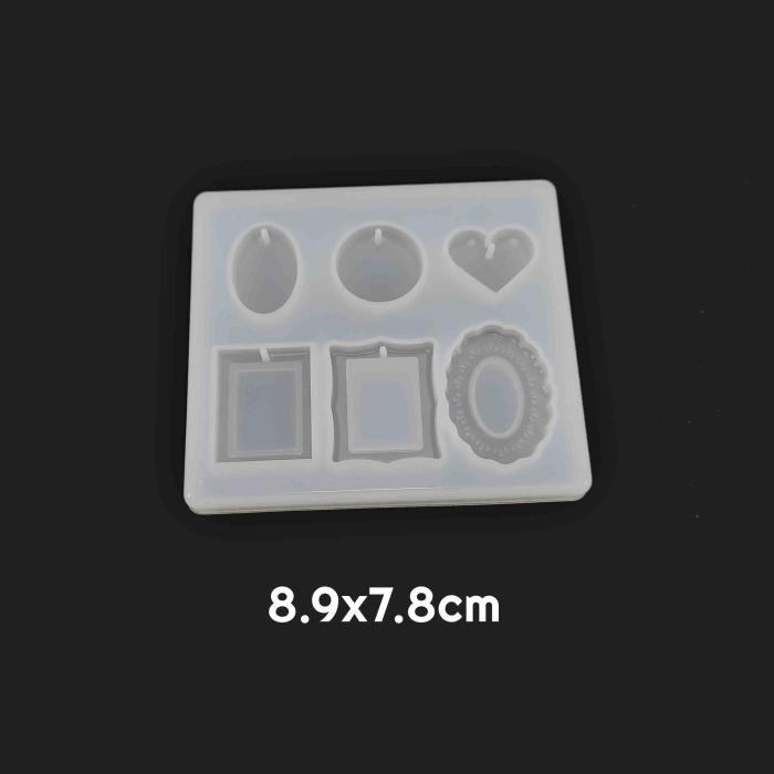 Reçine Epoksi Kalıbı - 6li Kolye -Kod:971