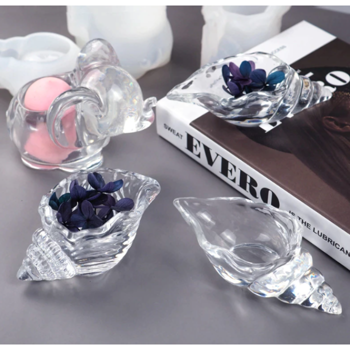 Deniz Kabuğu silikon kalıp - 68 gr -Kod:276B