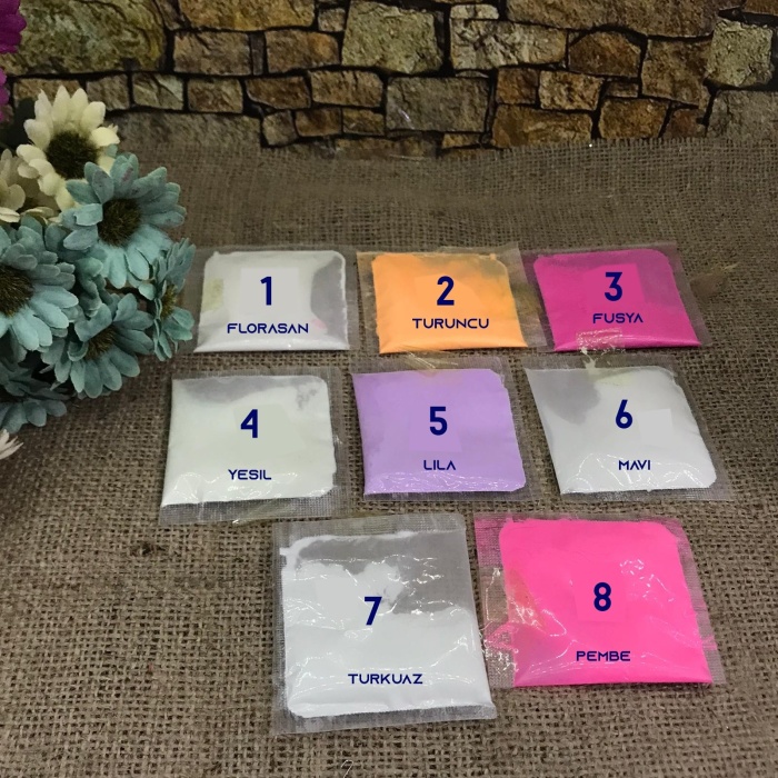 Fosforlu Toz Boya - Sarı - 5 Gr