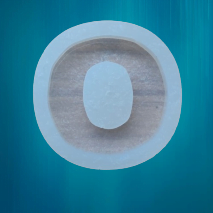 Tekli Harf Epoksi Reçine Kalıbı - O  SNTH168 (inci)