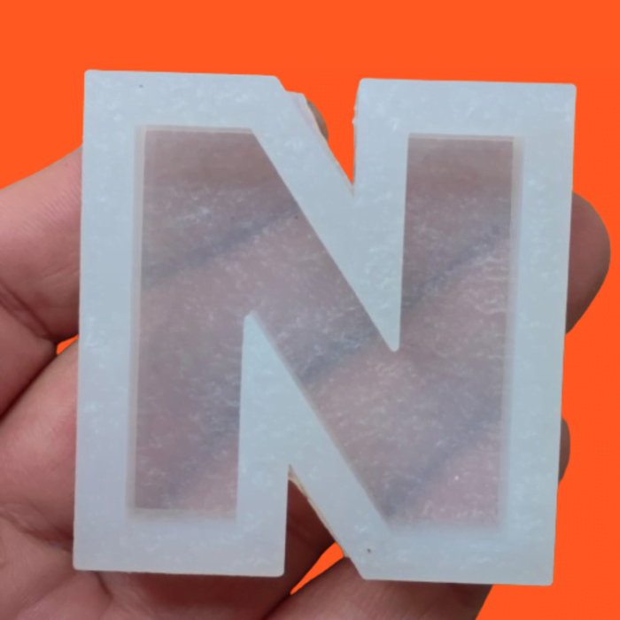 Tekli Harf Epoksi Reçine Kalıbı - N / SNTH168 (İnci)