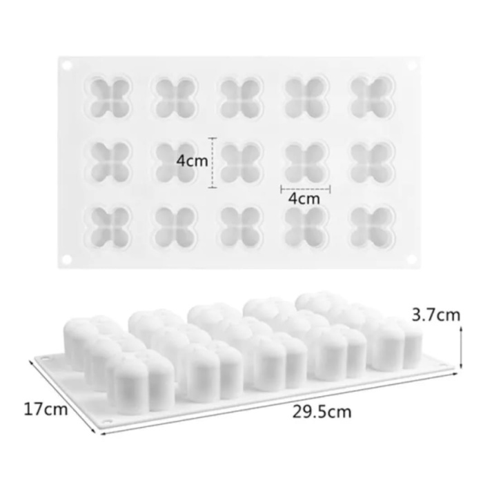 5 ADET ÇOKLU BUBBLE MUM SİLİKON KALIBI 15 Lİ KÜÇÜK BOY