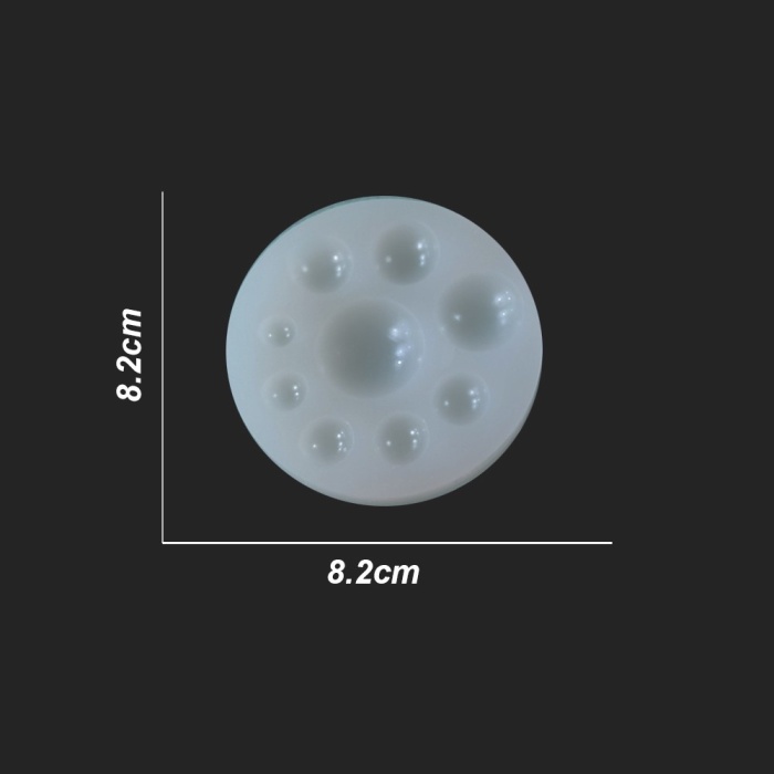 Kolye Reçine Epoksi,Mum,Sabun ve Beton Kalıbı - Minik Yuvarlaklar -Kod:09