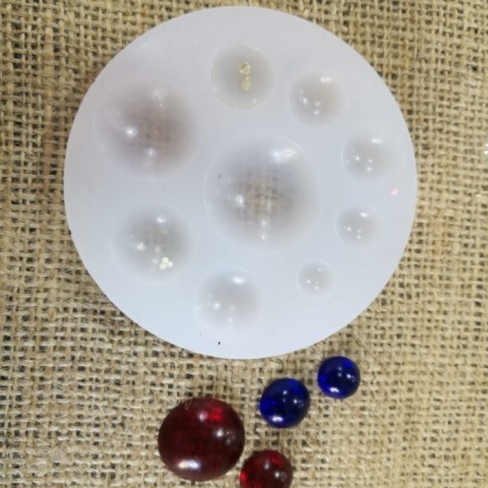 Kolye Reçine Epoksi,Mum,Sabun ve Beton Kalıbı - Minik Yuvarlaklar -Kod:09