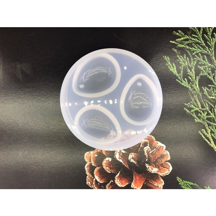 Küpe & Kolye Reçine Epoksi ve Kalıbı  - Kod:10