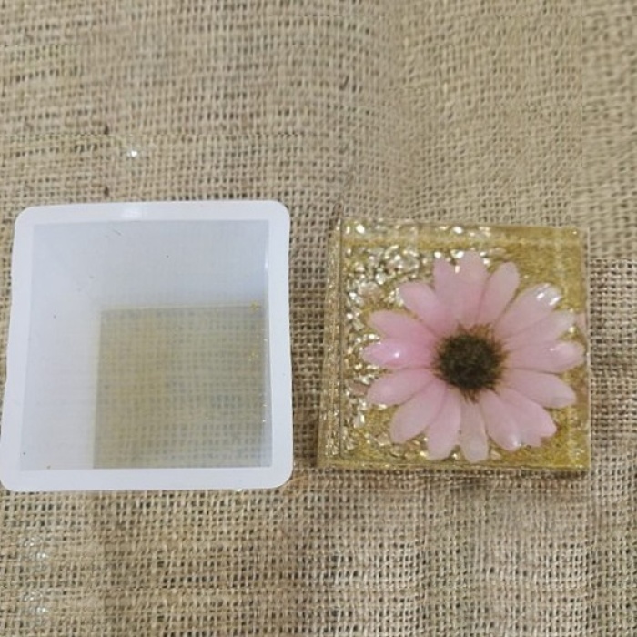 Küp Reçine Epoksi, Mum, Beton ve Sabun Kalıbı - 5cm -Kod:61