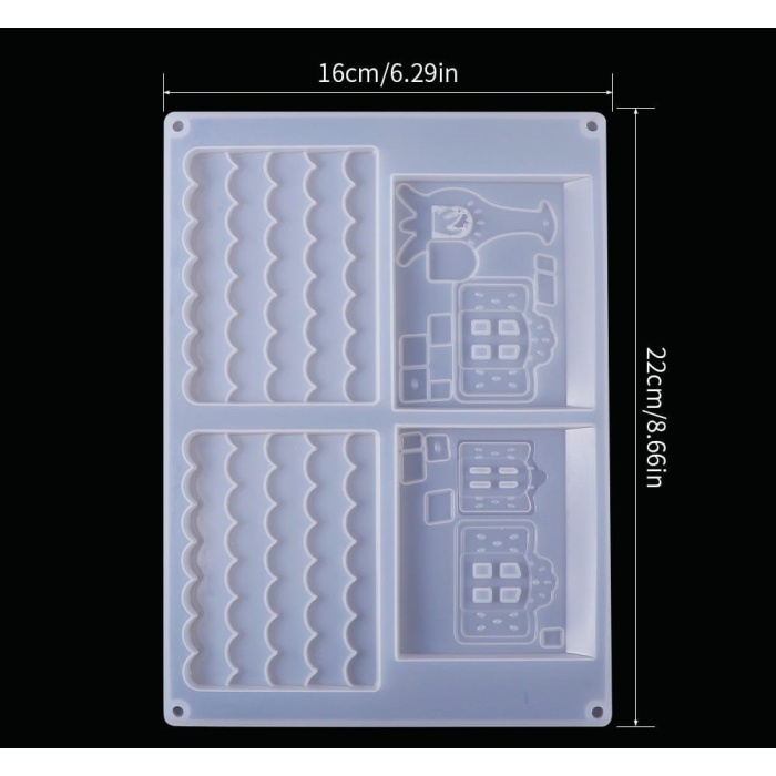 Reçine Epoksi Kalıp Ev Modeli -Kod:176