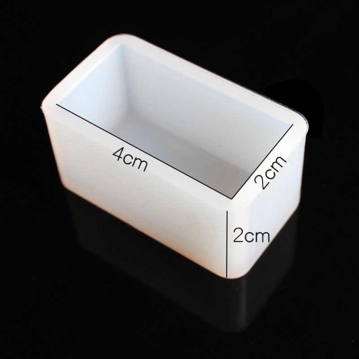 Dikdörtgen Reçine Epoksi,Mum,Sabun ve Beton Kalıbı 4 cm - Kod:18
