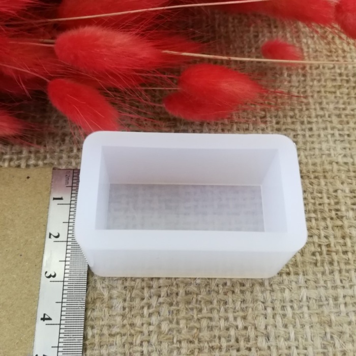 Dikdörtgen Reçine Epoksi,Mum,Sabun ve Beton Kalıbı 4 cm - Kod:18