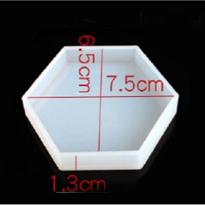 Küçük Boy Altıgen Reçine Epoksi ve Beton Kalıbı - Kod: 11