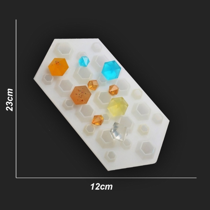 Kristal Damla Reçine Epoksi Kalıp - Çoklu Kalıp -Kod:228