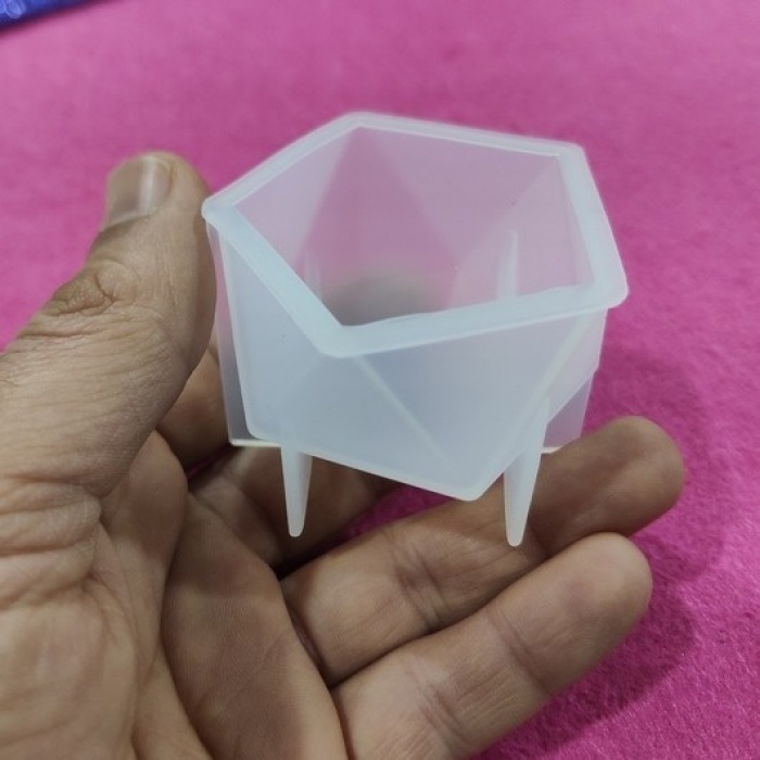 Reçine Epoksi ve Mum Kalıbı - Beşgen -Kod:136