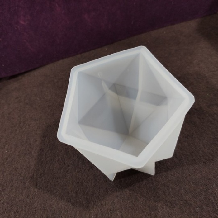 Beşgen Reçine Epoksi ve Mum Kalıbı - Büyük Boy -Kod:135