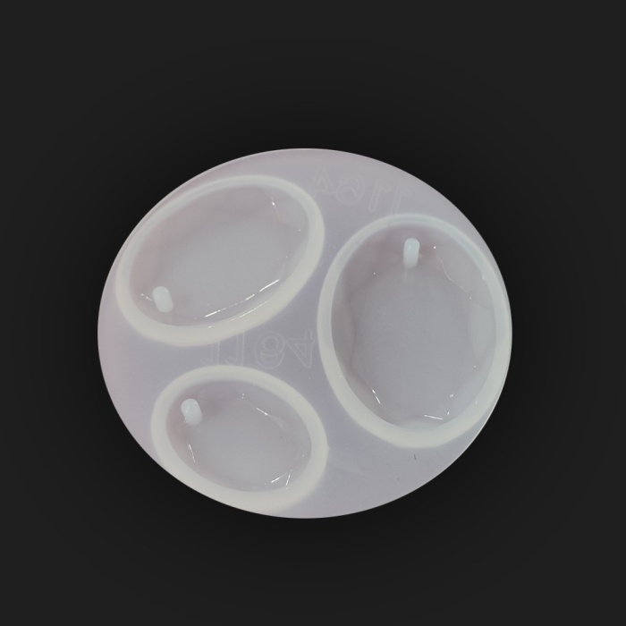 Oval Damla  Reçine Epoksi Takı ve Sabun Kalıbı - Kod:04