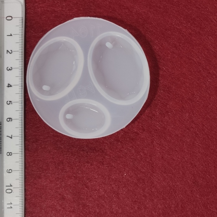 Oval Damla  Reçine Epoksi Takı ve Sabun Kalıbı - Kod:04