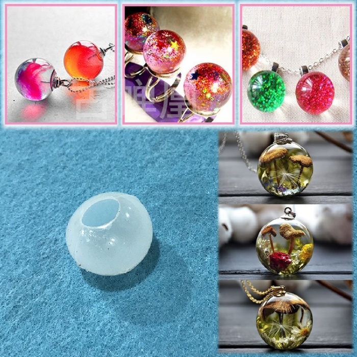 Yuvarlak Kolye Reçine Epoksi Kalıp - 2.5cm -Kod:99